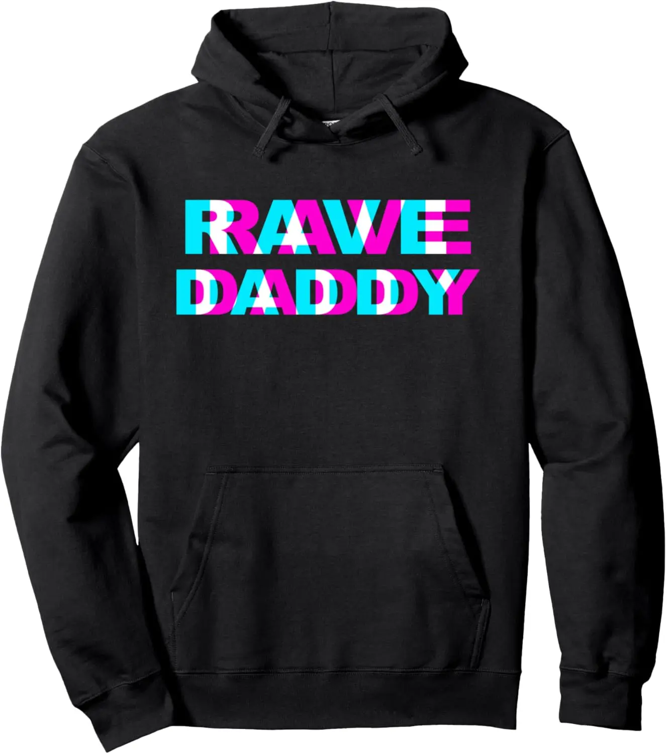 Rave Daddy EDM Music Festival Father Optical Illusion Trippy Pullover Hoodie