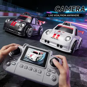 Children’s FPV remote-controlled racing car with camera real-time transmission, multi-mode drift sensor gameplay, lights, rechargeable electric racing toy, beautifully packaged in a colorful box.