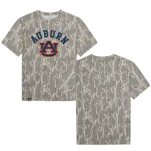 Mossy Oak Letter A Over U Auburn Printing Original Bottomland Pattern Camouflage Camo Tee – Soft & Breathable Tshirt