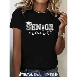 100% Cotton Proud Mom Shirt – Senior Class of 2026 Graduate Tee