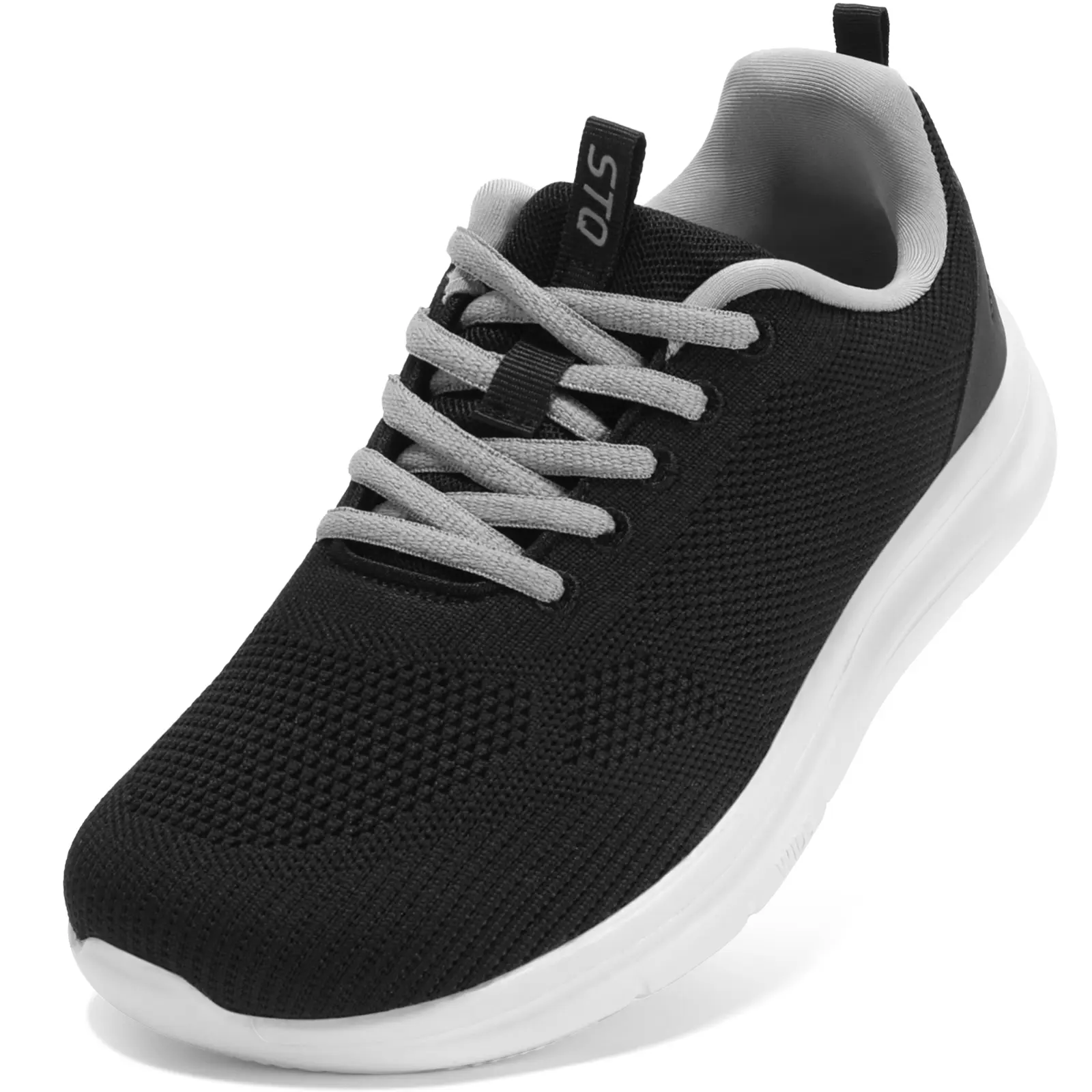 STQ Women's Wide Toe Box Casual Trainers - Orthopedic Diabetic Walking Shoes with Arch Support for Swollen Ft, Plantar Fasciitis, Bunions