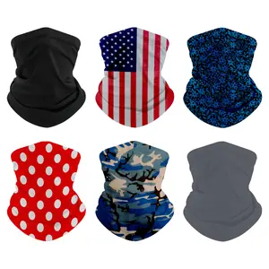 ARMORAY Bandana Neck Gaiter Washable & Reusable Breathable Ice Silk Face Scarf for Outdoor Sports Sun Protection Moisture Wicking Versatile Use