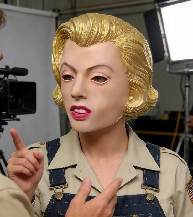 Marilyn Monroe Latex Mask, Iconic Hollywood Star Cosplay Prop, Halloween Costume for Adults creative prank gift