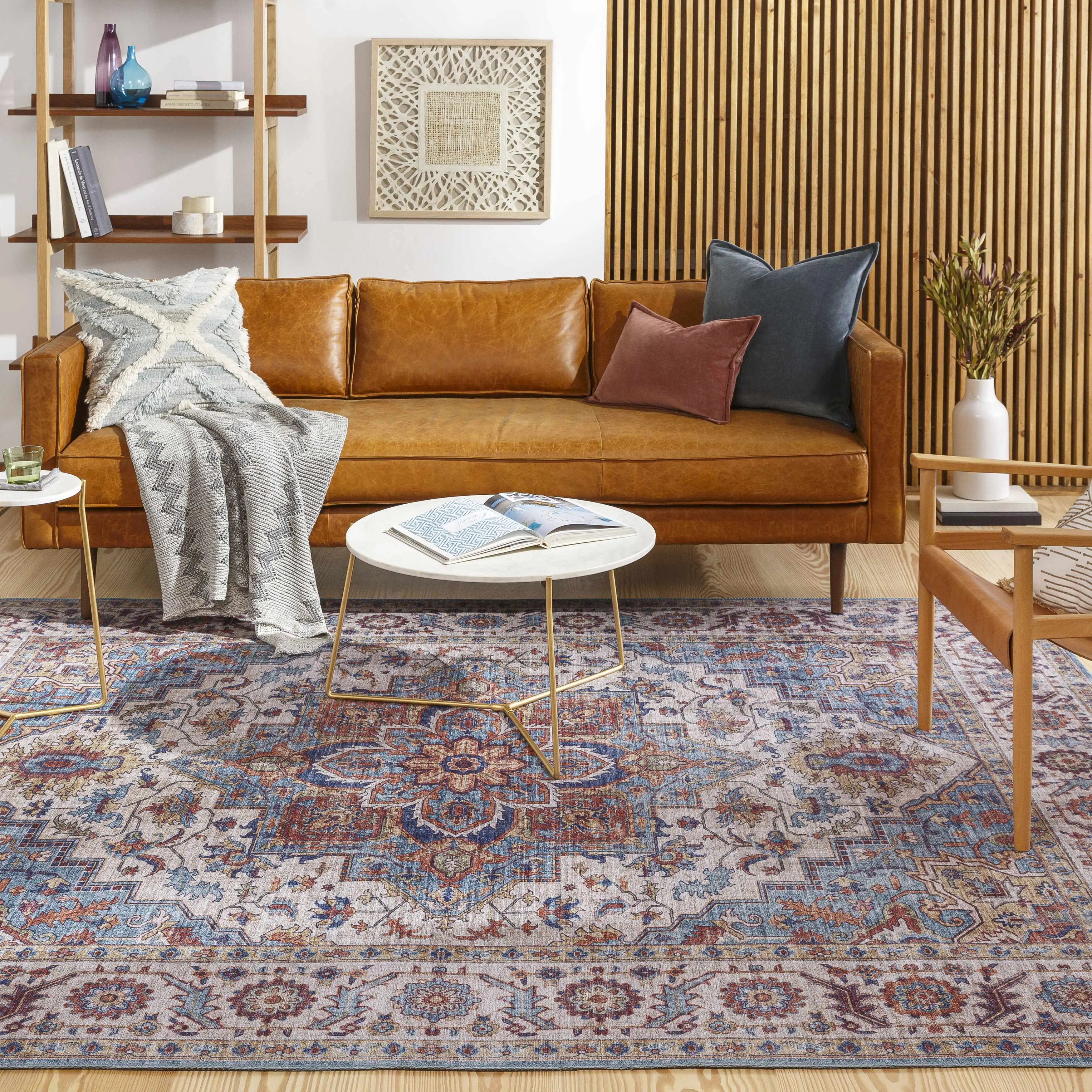 Kapaa Traditional Rectangle Area Rug, Home Decor Rugs for Living Room Bedroom