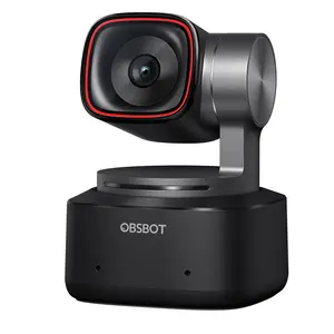 OBSBOT Tiny 2 Webcam with 4K Video and 360° Pan Tilt Functionality for Streaming and Video Conferencing
