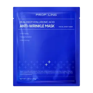 REAL DEEP Hyaluronic Acid Anti-Wrinkle Face Mask (1 Sheet) – Lifting & Firming Sheet Mask for Eyes, Cheeks & Jawline – SMAS Micro-Pressure Tech with Supro-Energy Complex & Cyto HA