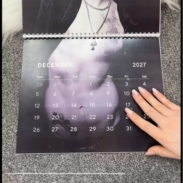 Rock Music Calendar, Y B Graphic 2027 Wall Desktop Calandar, Home Decor
