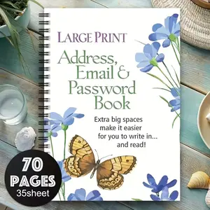 Minimalist Advanced Password Book, Secure Address & Login Organizer, Ideal for Home Office Use, Durable Design, Gift-Ready, Office Stationery Supplies