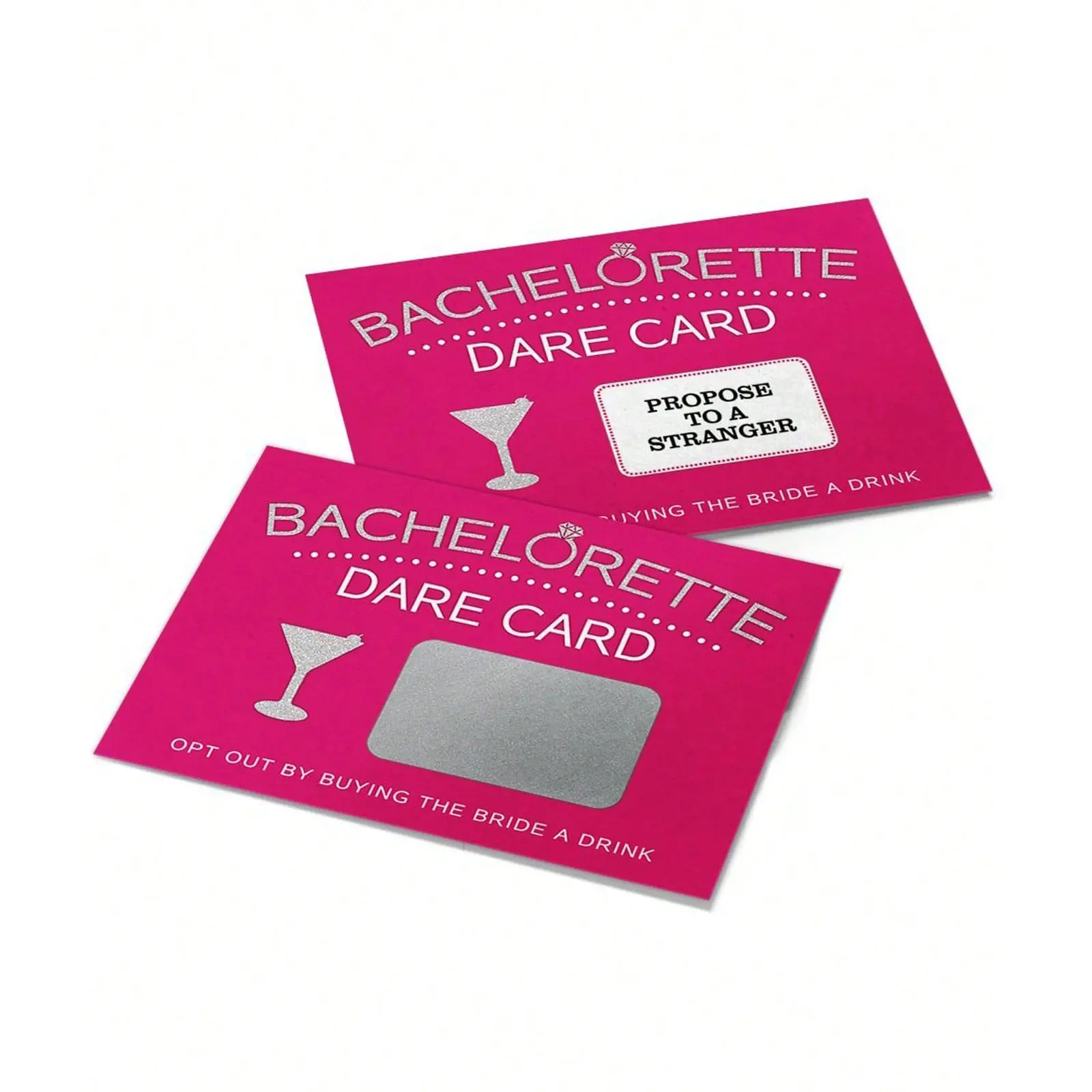 Single Party Challenge Cards Game, Bachelorette Party Scratch-Off Cards, Ladies Night Out Decorations, Wedding & Engagement Parties