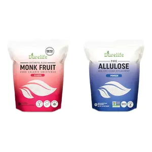 Durelife Monk Fruit Sweetener 5 lb and Classic Durelife Allulose sweetener, 1 lb