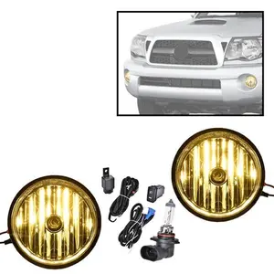 Fit For 2005-2011 Toyota Tacoma Yellow Bumper Fog Lights Lamps W/ Switch+Bulbs