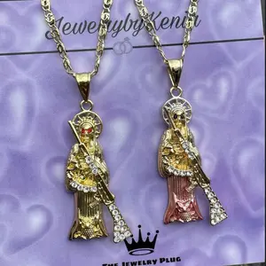 Santa Muerte Rifle Necklace