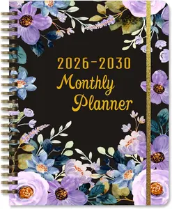 2026–2030 Monthly Planner, 5 Year Calendar Jan 2026–Dec 2030, 8.3x6 Twin-Wire Planner with Tabs, Notes Pages, Holiday Reference & Durable Cover