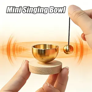 Mini Singing Bowl Set, Clear Melodic Sound, Ideal for Yoga, Meditation, Relaxation, Mindfulness, Chakra Healing, Spiritual Gift, Portable