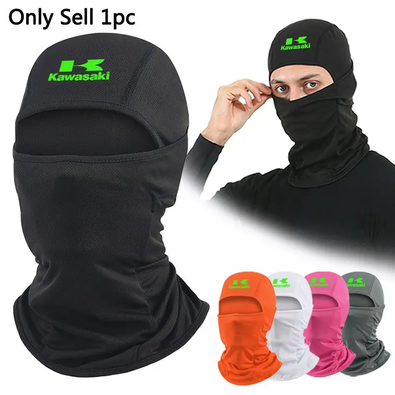 Motorcycle For Kawasaki Vulcan S Z900 Emblem Outdoor Sun Protection Neck Cover Scarf Cycling Sunshade Breathable Riding Face Mask Dustproof Sports Quick Drying