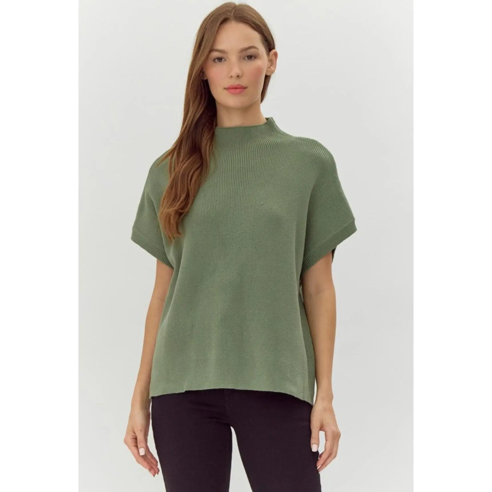 Ribbed Dolman Sweater