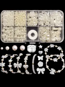 Elegant Acrylic Beads Mix Set, Bead Assortment, Various Shapes and Sizes, Polished Loose Beads for DIY Jewelry Making, Crafts, Phone Chains, DIY Beading Accessories