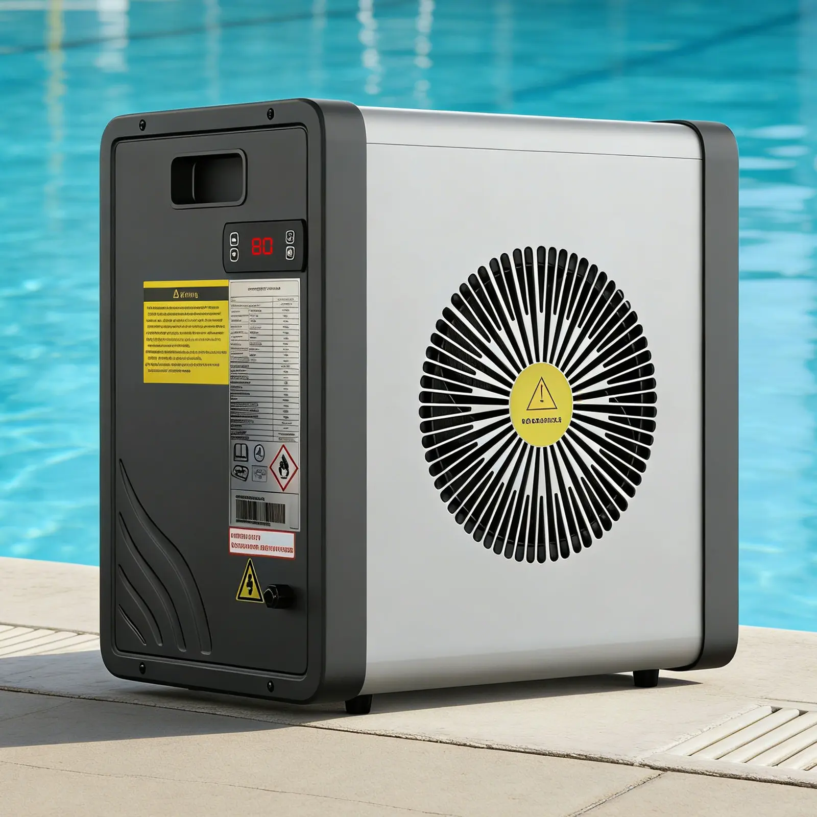 ABORON Electric Pool Heat Pump, 17060BTU Pool Heater for Above Ground and Inground Pool,Heating and Cooling Pool Heater Pools Up to 5000 Gallons summerwins