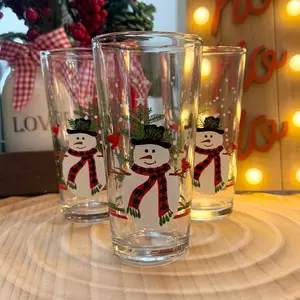 Vintage KIG Snowman Tumblers Set of 3 - Kitchen and Dining - Cookware