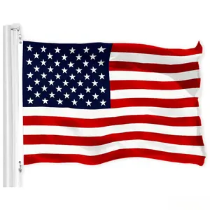 The American flag features a weather-resistant red, white, and blue color scheme, making it durable and suitable for long-term outdoor use.Whether hung on a backyard flagpole, used for patriotic events, or for everyday display, it perfectly embodies Amer