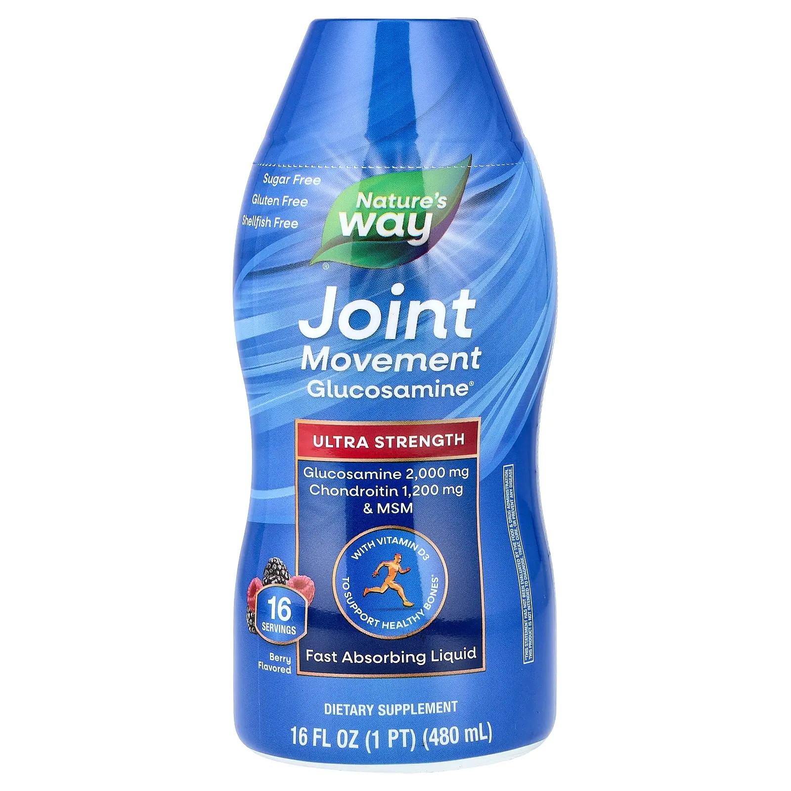 Nature's Way Joint Movement Glucosamine, Ultra Strength, Berry , 16 fl oz (480 ml) | HSA/FSA Eligible