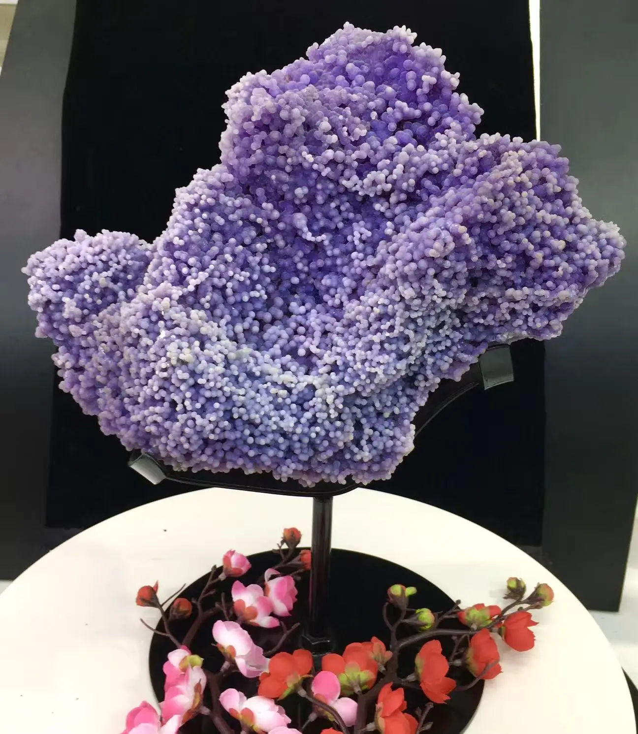 Natural Grape Agate Specimen - Natural Crystal Decoration, Home Ornament, Specimen Ornaments, Jewelry Accessories & Derivatives Collectible, Collectibles, Room Decorations