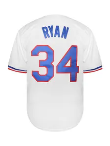 Men'S Perfect Fit athletic Baseball Jersey Embroidered Leisure Outdoor Sports