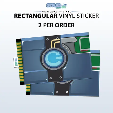 reboot rectangle vinyl sticker