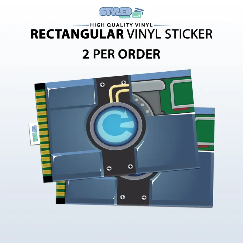 reboot rectangle vinyl sticker