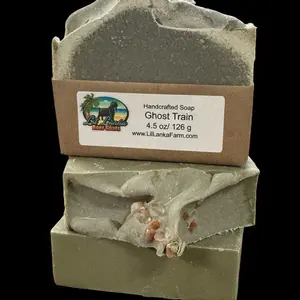 Ghost Train Moisturizing Goat Milk Soap - 4.5 oz -  Body Care Vanilla Comfort Scent Cleansing Cleanser Skin Repair
