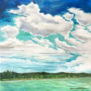 HAPPY CLOUDS PAINTING