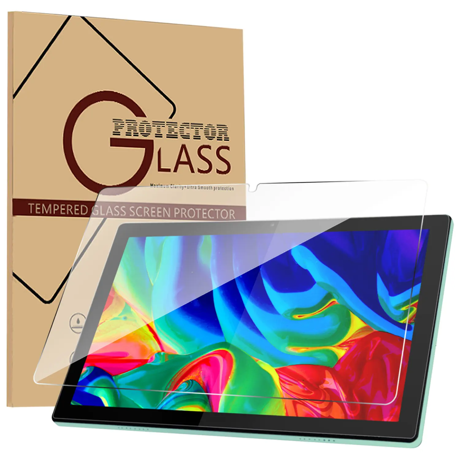 Doemoil For Vortex Tab10 Tablet 10.1" Tempered Glass Screen Protector 9H HD Clear