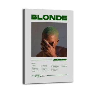 Frank Ocean BlondArt Canvas Posters Photos Wall Decorations Canvas Printing Living Room Bedroom Decoration Wall Decoration Printing Office Aesthetic Posters