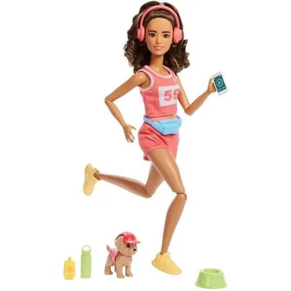 Barbie Style Made to Move Wellness Runner Doll & Puppy  [COLLECTIBLES]