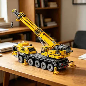 1008pcs City Series Engineering Crane Building Blocks Set, Perfect Gift for Birthdays, Thanksgiving, Easter, Christmas