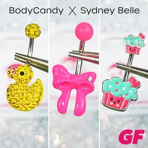 Sydney Belle Girlfriend Collection Bundle 3-Pack Belly Rings navel ring