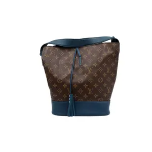 Pre-owned Louis Vuitton coated canvas Shoulder Bags Blue Monogram Canvas NN14 Idole GM Bucket Bag (4900000185553)