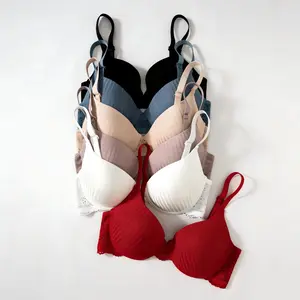 6-Pack Plus Size Push Up Bra Underwire Support Lift Seamless Lace T-Shirt Bra for Curvy Women Everyday Wear - Womenswear Bridal