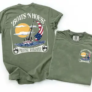 Comfort Colors Boats 'N Hoez Summer Step Brothers Movie Shirt, Vintage Retro Summer Shirt, Classic Shirt Gift For Him, Funny Movie Shirt Full Colors Full Sizes