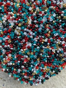 8/0 Mixed Beads- 3mm Seed Beads,, Round Beads for Bracelets, Earrings, Necklaces, Crafting Supplies, Making Supplies, DIY Crafts, Small Beads- Multicolored seed beads