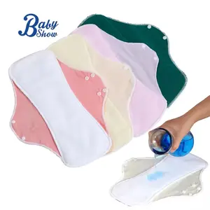 Reusable Washable Night Use Sanitary Pad, Breathable Menstrual Cloth, Cotton Material, 3 Layer Ultrafine Fiber, Anti-Leakage, Safe & Comfortable