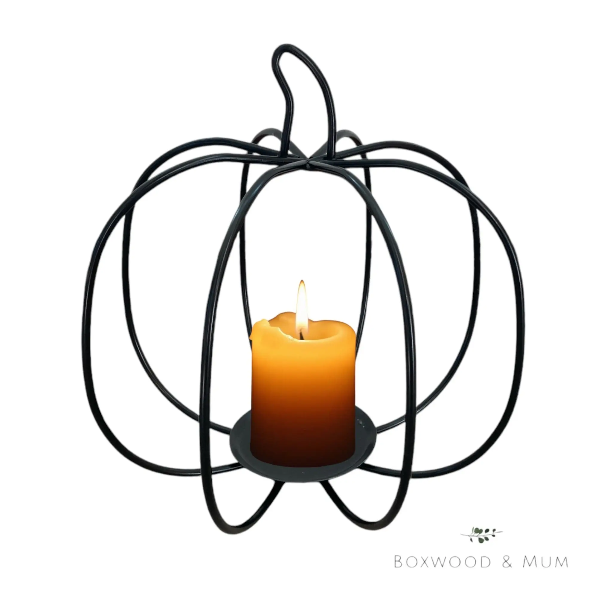 Fall Pumpkin Candle Holders, Primitive Pumpkins, Thanksgiving Home Decoration