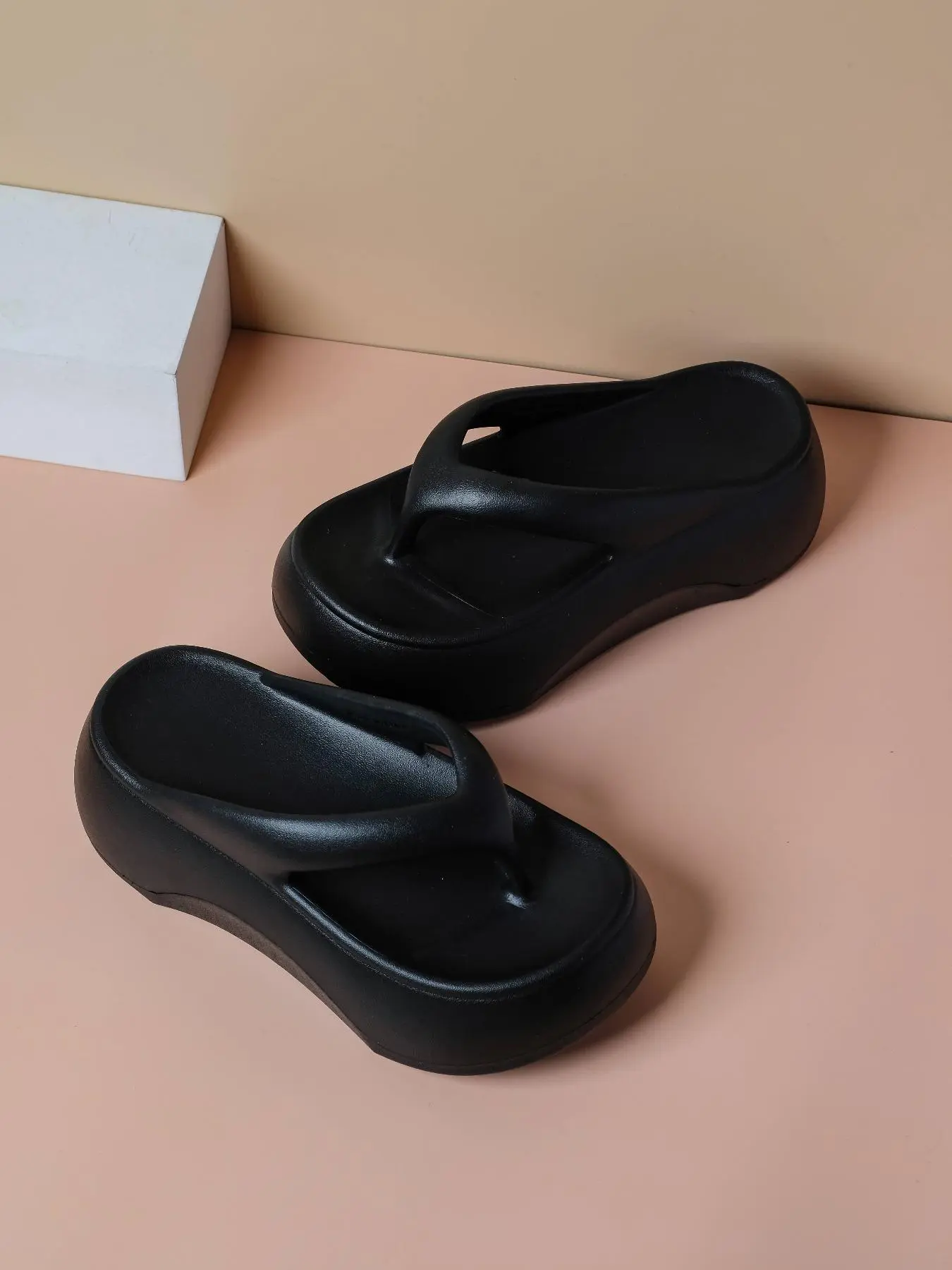 Women's Solid Color Slides, Footwear Strap Slides, Casual Comfortable Home Slippers, Soft Non-slip Slippers, Eva Flip Flops for Indoor & Outdoor Wear, Casual Summer Footwear, Walking Shoes
