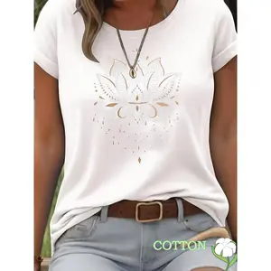 Women's Blend T-Shirt - Classic fit, soft and breathable, suitable for everyday casual wear, classic round neck design, versatile with various outfits, available in multiple colors, stretchy fabric, machine washable, size range: XS-XXL