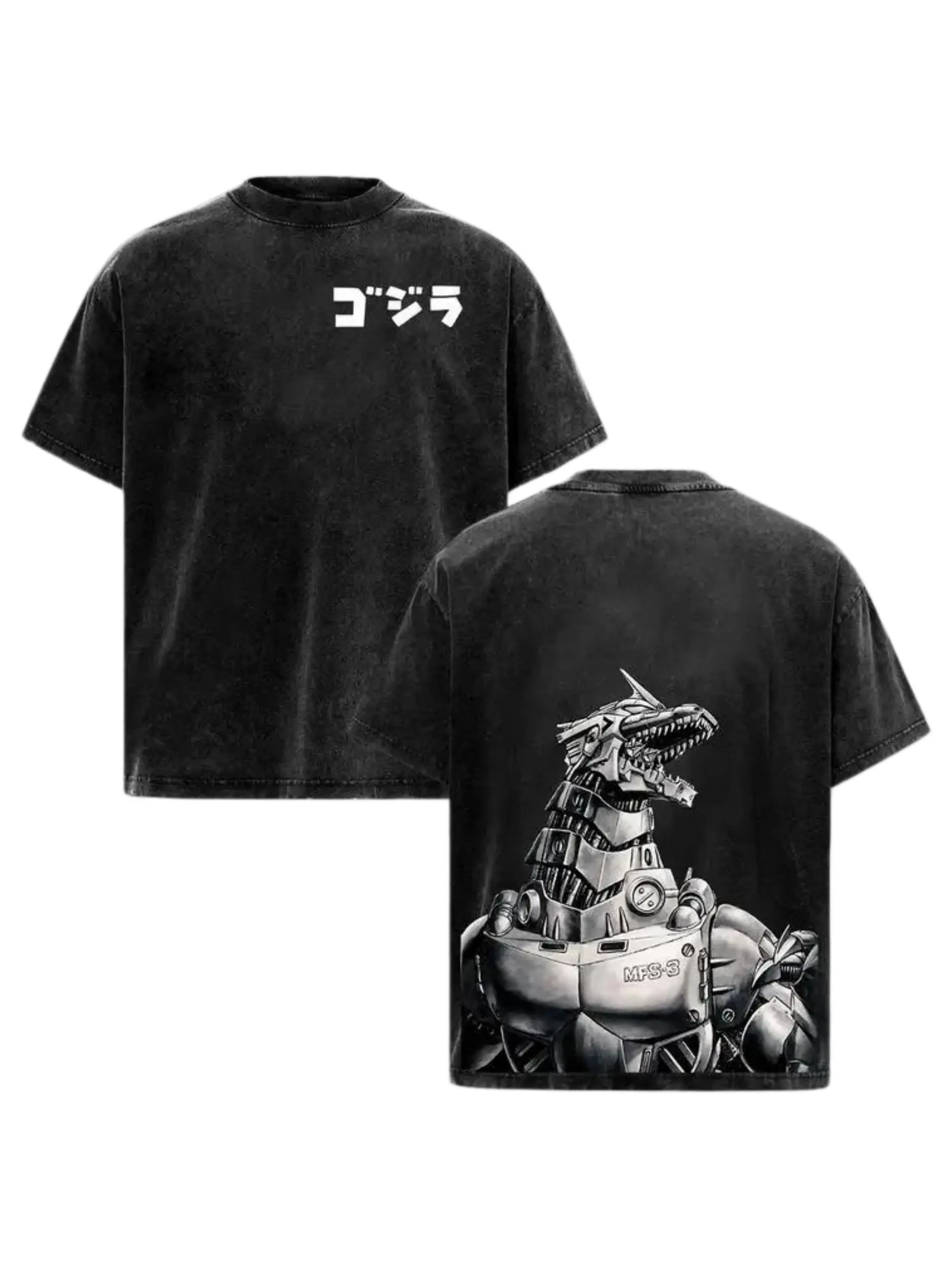 Mecha Godzilla Special edition Retro Vintage Menswear Gift movie fans Top Apparel Classic Oversized Seamless Simple Straight Man Clothes Cotton designer shirts Movie Shirt, graphic tees, men gifts, ,Graphic Streetwear T-shirt gift for all