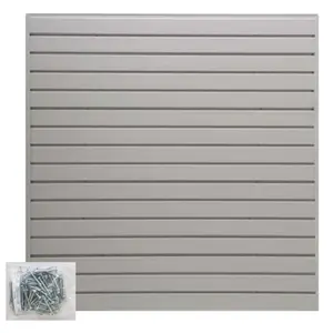 212 MAIN Light Gray Slatwall Kit (Jifram Extrusions 05000147) - Expandable Slat Wall Panels (4x4 ft/8x2 ft), 1-Person Easy Assembly Design, Accessory-Ready for Storage Add-Ons