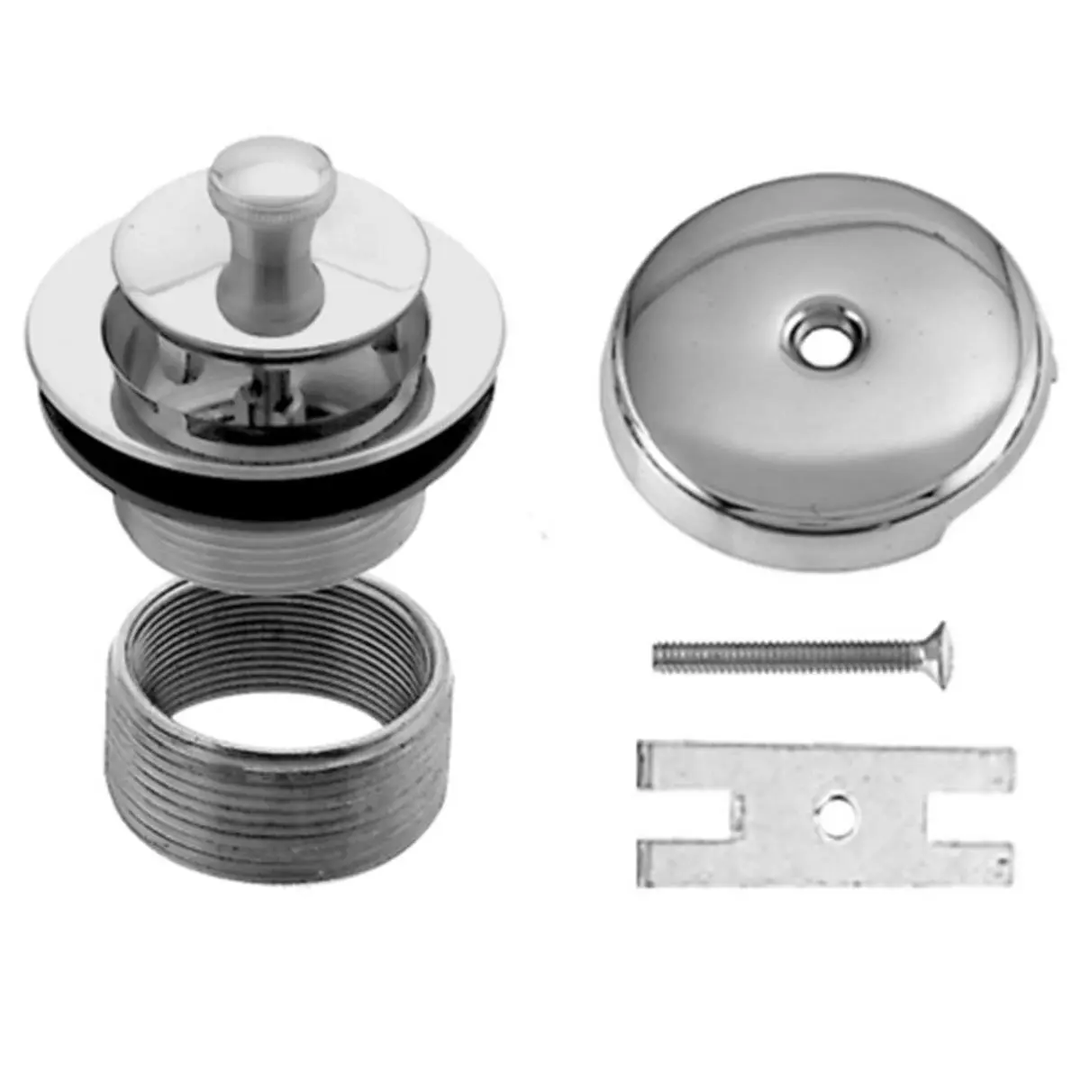 Westbrass D941K-01 Twist and Close Universal Trim Set with 1-Hole - PVD Polished Brass