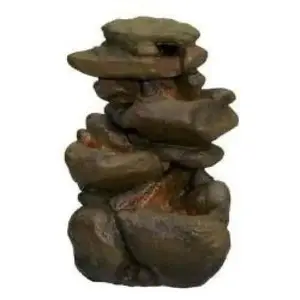 Zoo Med Repti Rapids LED Rock Waterfall Brown