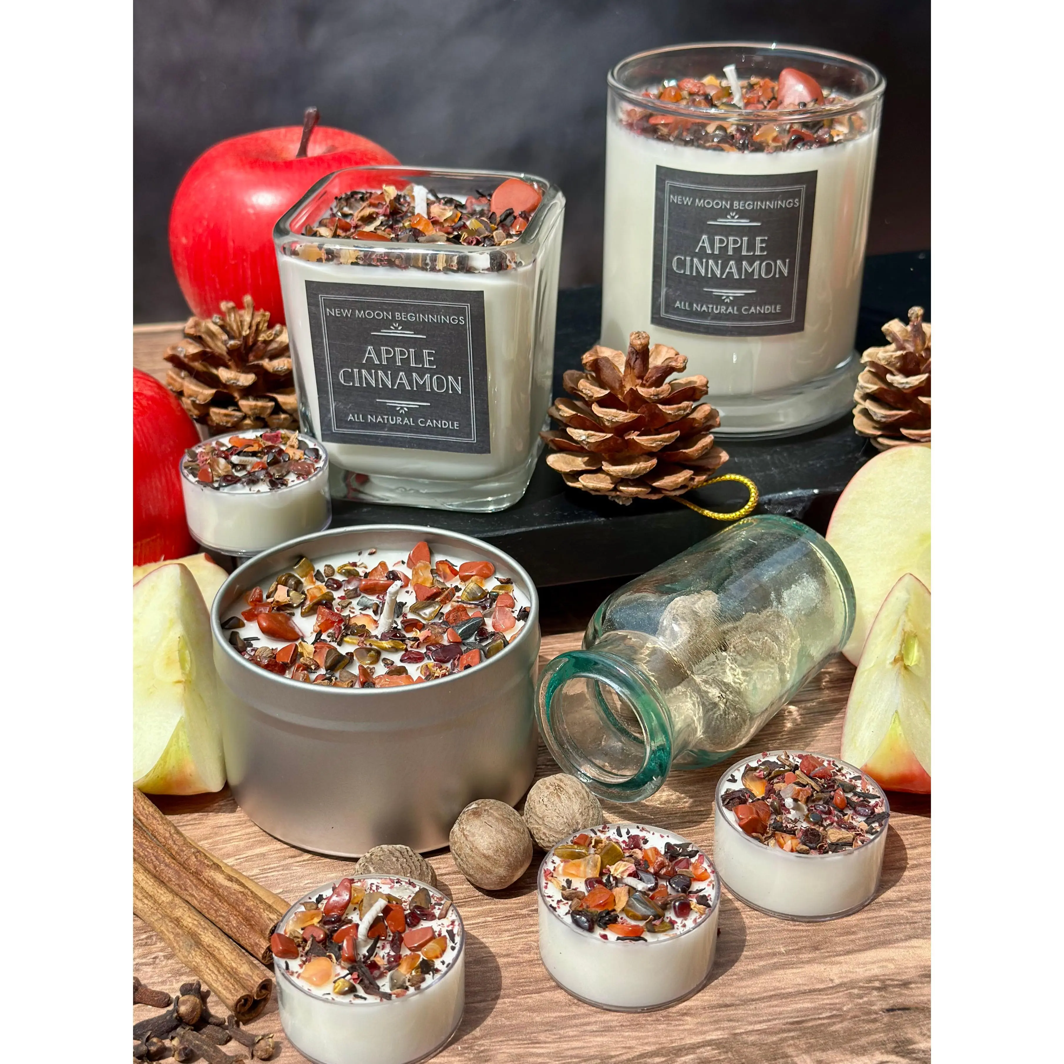 Apple Cinnamon Candles - Fall & Winter Scent