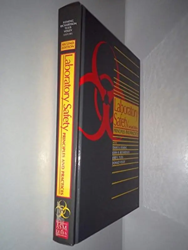 Used Laboratory Safety: Principles and Practices 2nd Edition Paperback by D. Fleming - English, Clinical Research Text, ASM Books for Industrial Labs, ASMs Safety Manual, Safe Practices Guidelines, Asms Laboratory Safety Manual
